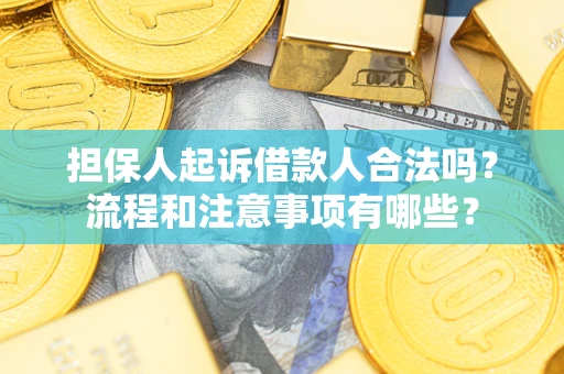 济南担保人起诉借款人合法吗？流程和注意事项有哪些？