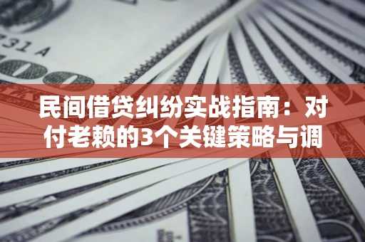 济南民间借贷纠纷实战指南：对付老赖的3个关键策略与调解盲区解析