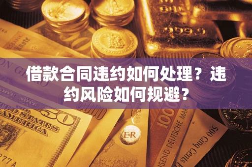 济南借款合同违约如何处理？违约风险如何规避？