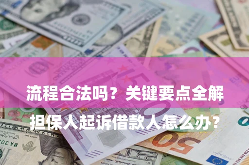 济南

担保人起诉借款人怎么办？流程合法吗？关键要点全解析
